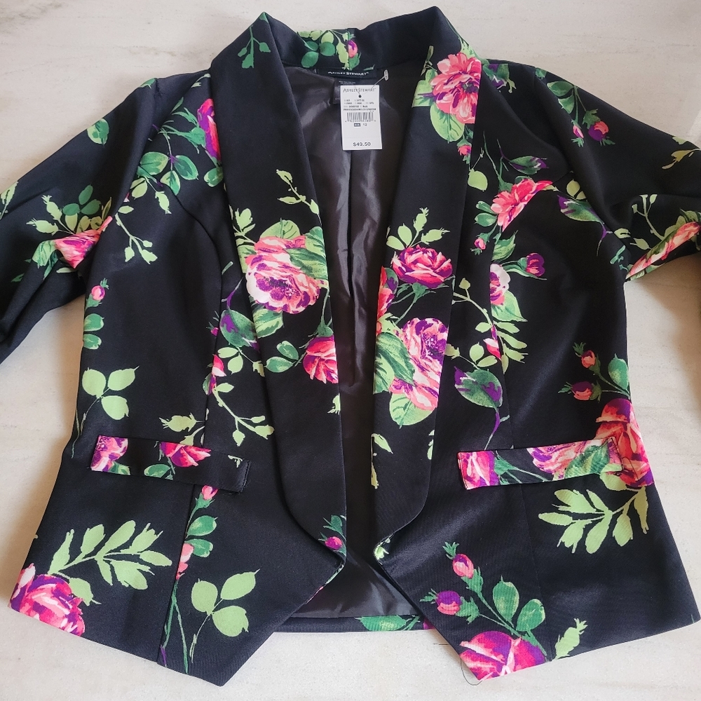 Floral Print Blazer